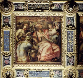 Certaldon kaupungin allegoria Salone dei Cinquecenton katosta, 1565 (paneeli)